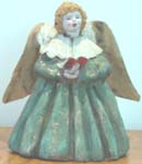 angel with book,in green