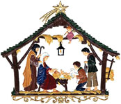 Large Nativity Ornament