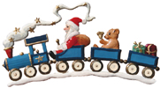 Santa and Blue Train