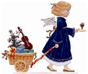 Angel with Gift Wagon