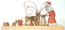 Woodland Santa Candleholder