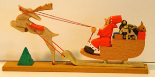 Santa's Sleigh and reindeer